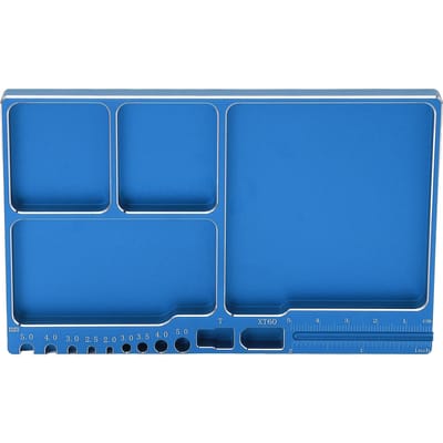 Magnetische schroefbak aluminiumlegering magnetische adsorptie veel gebruikt magnetische onderdelenbak met blauw