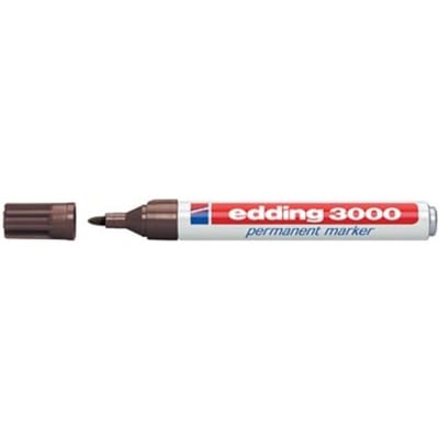 edding 3000 permanent marker rond - Donkerbruin - 1 stuk