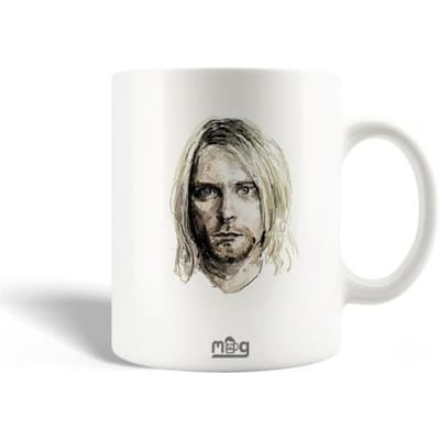Mug en Céramique Nirvana Groupe de pop Kurt Cobain Dessin
