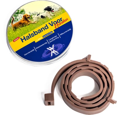TeekShield Halsband - Hond/Puppy - Bruin - Comfortabele Siliconen Halsband in Verstelbaar Design