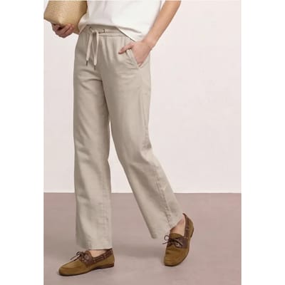 High Waist broek met wijde pijpen in Loose Fit