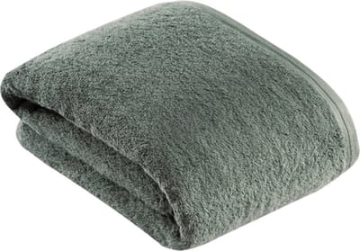 Vossen handdoek vegan life groen sage 60/110cm