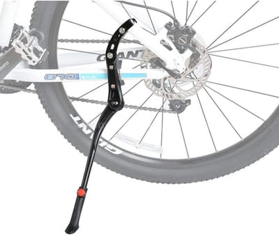 Fietsstandaard - Aluminium Fiets Kickstand - Verstelbare - voor 24-29 Inch Fiets - Zwart