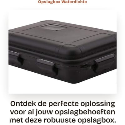 Dailygoods- Opbergdoos Waterdicht - Plastic - Schokbestendig - Grote Capaciteit - Sealed Design - Bescherming tegen Stoten - Opbergbox