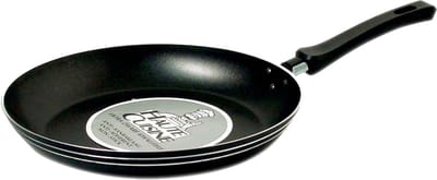 Mammoet - Silver - Koekenpan - ø 28 cm - Zwart - Aluminium pan - Kunststof handgreep