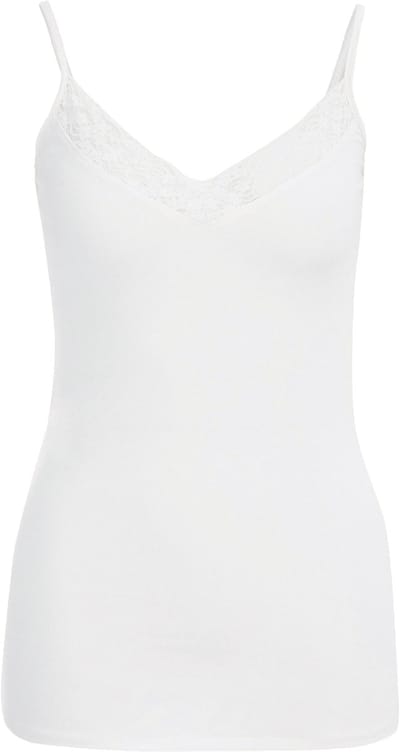 WE Fashion Dames singlet met kant