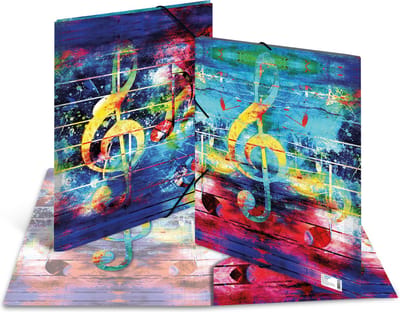 Elastomappen A3 PP Music