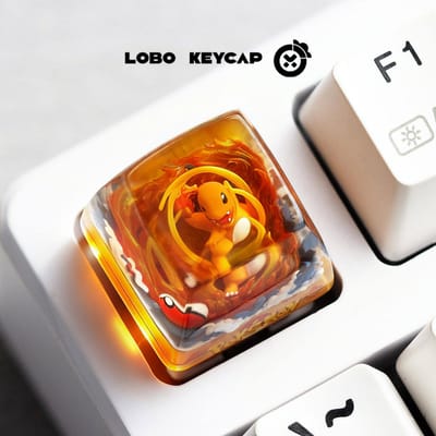 Perfecte Pokémon Gengar Snorlax Keycap Anime Periferie Mechanische Keycaps Enkele Schattige Hars Druiplijm Keycap