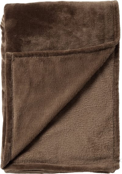 Dutch Decor - MARLEY - plaid 150x200 cm - fleece deken - extra dik - Chocolate Martini - donkerbruin