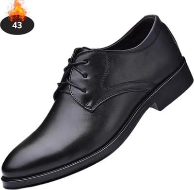 Livano Nette Schoenen Heren - Business Schoenen - Bruiloft - Kantoorschoenen - Met Veters - Zwart - Maat 43