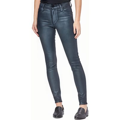 PAIGE Hoxton Ultra Skinny Pearlized Stone Coating Maat: W24 | Slim Jeans Outlet | Dames | Blauw