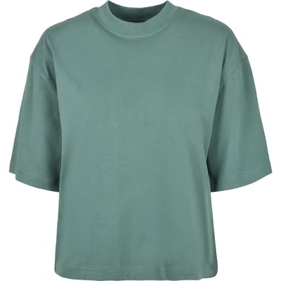 Urban Classics - Organic Oversized Dames T-shirt - XS - Groen