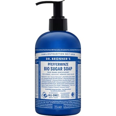 Dr. Bronner's Vloeibare zeep Pepermunt biologische suikerzeep Dames 355 ml