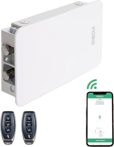 Slim Deurslot - Elektronisch Slot - Extra Beveiliging - Onzichtbare Installatie - 163 x 10 x 37 cm - Wit