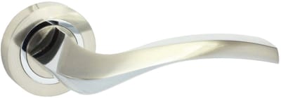 Domino® Deurklink ENIGMA-R M6/M9 - Chroom/Nikkel - Deurkruk, Deurbeslag, Deurklinken voor Binnen - Deurbeslag van aluminium - Deurklink voor kamerdeur, kantoordeur, kelderdeur en binnendeur