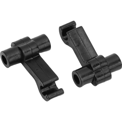 2 STUKS Verlengde Raamuitzetters Passagierszijde Eenvoudige Installatie Aluminium Windgeruis Fix Kits black