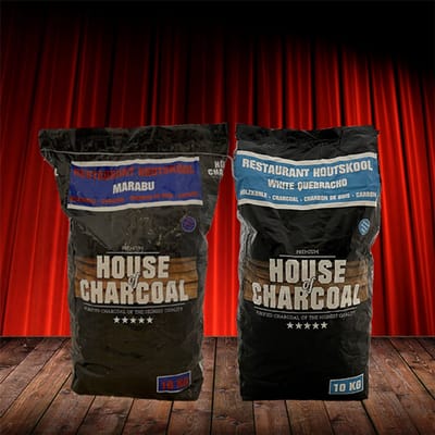 Restaurant Houtskool Combi – 10 kg Marabu + 10 KG White Quebracho Voordeeldoos || House of Charcoal ( 20 kg )