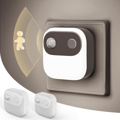 Nachtlampje met Bewegingssensor en Schemersensor - 2 Stuks, Instelbare Helderheid (30/60/100 lm), 6000K Koud Wit Licht voor Gang, Trap en Slaapkamer