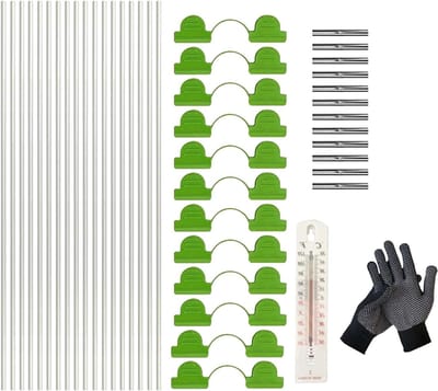 Broeikas Netframes - Tuin Tunnelbogen - Planten Beschermen - Glasvezel Stevig - 42 cm - A