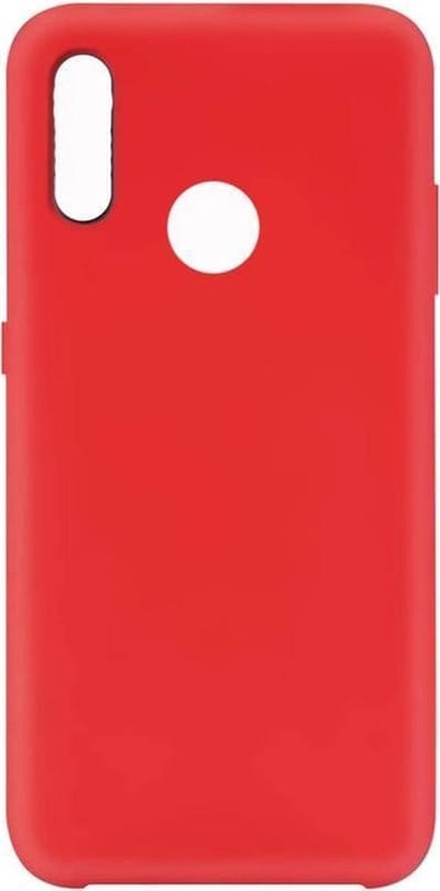 Solid hoesje Geschikt voor: Samsung Galaxy A10S Soft Touch Liquid Silicone Flexible TPU Rubber - Rood