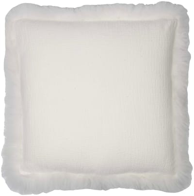 kussen schaap krulhaar linnen wit 40x40cm