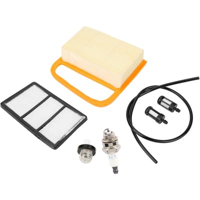 Kit d'entretien Filtre à air Filtre à carburant Poire d'amorçage et Bougie pour Scie à disque TS410 TS420