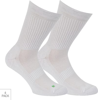 Boru Bamboo - 6-Pack - Sportsokken - Bamboe - Antibacterieel - Heren / Dames - wit - 35-38 - 2330