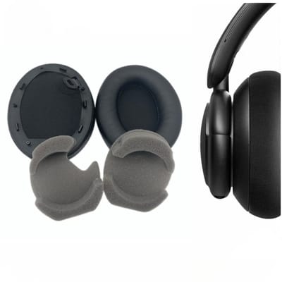 Vervangende Oorkussen Set - Geschikt voor Sony WH-1000X - Zacht Memory Foam - Koptelefoon WH - Noise Isolation Hoofdtelefoon Earpads - Zwart - LOUZIR