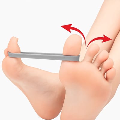Elastische Teen Spreider I Elastische Teen Stretcher I Orthopedische Training I Hallux Valgus Teencorrector I Grote Teen Recht Maken I Grijs