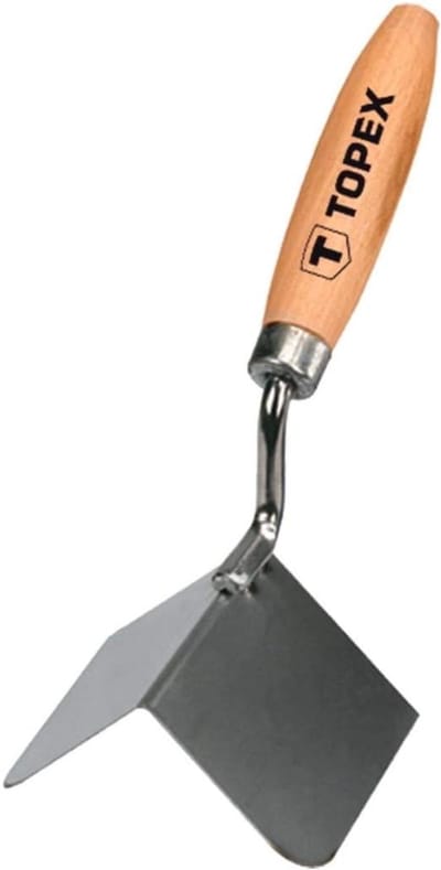 Hoektroffel Buiten - 90 Graden Troffel - Metselwerk Afwerken - Roestvrij Staal - 80x60x60mm - Zilverkleurig