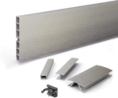 Kunststof Plint voor Keuken Sokkel 150 mm Inox Voetpaneel