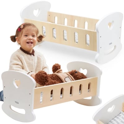 Viga Houten Poppenwieg Met Hart - UNI