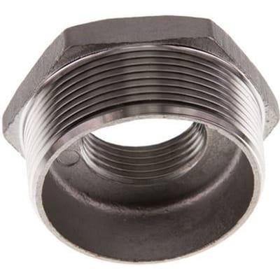 R 2'' x Rp 1'' M/F RVS Verloopring 16 Bar - FL2S-MF-SH-200R-100R