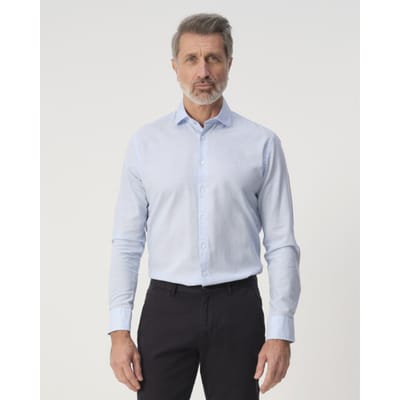 Campbell Casual Overhemd Blauw Heren