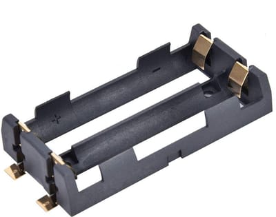Solidchoice - Dailygoody - Batterijhouder 2 Stuks - 3.7V Oplaadbaar - Compact en Duurzaam - 2-Cel - Ideaal voor Doe-Het-Zelf Projecten - Geschikt voor Diver...