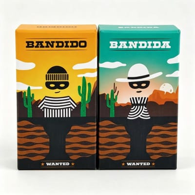 Bandido Bandida Puzzel Bordspel 1-4 Spelers 15min Familie Feest Plezier Strategie Coöperatief Spel voor Kinderen Volwassenen