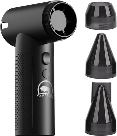 Tamarow Hand Ventilator - Stofblazer - Turbo Luchtpistool - BBQ Blazer - 3 Standen - Air Duster - USB C Oplaadbaar - 3 Opzetstukken