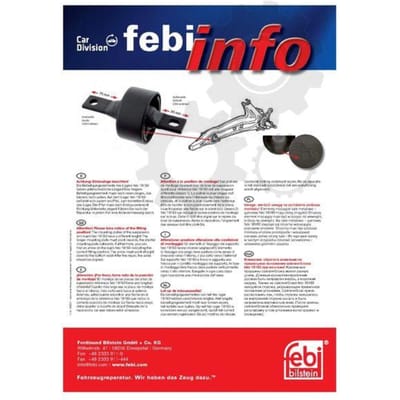 Voorste draagarm silentblock FEBI BILSTEIN 18183