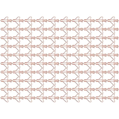 100 stuks Vormige Paperclips Galvaniseren Rose Goud Serie Metaal Draagbaar Schattig Kantoorclips voor beige
