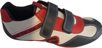 D&G VELCRO WHITE/BLACK RED CANVAS/LEDER SIZE 38