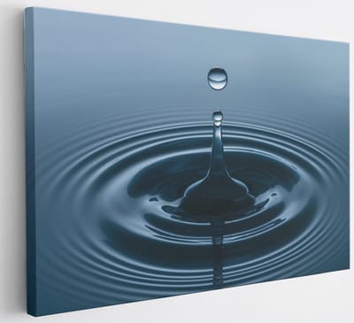 Saammp Canvas Schilderij - waterdruppel - Abstract - 30x20 - Foto op canvas - Wanddecoratie - Muurdecoratie Woonkamer - Slaapkamer decoratie - Canvas Print
