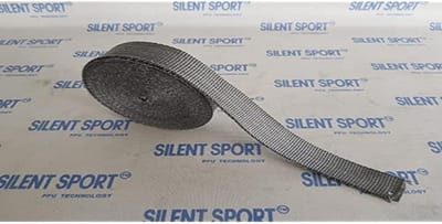 Hittebestendige Uitlaatband Grijs 3cm x 10m - Warmte Isolatie voor Motor en Auto