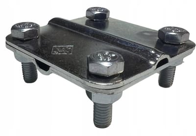 Błyskawica - Kruisklem Bliksemafleider - Combinatie (Draad/Strip) - 4x M8 Bouten - Voor Strip 40mm (S-40)