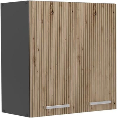 Hangkast Keuken R-Line 60 cm - Artisanaal Eiken en Antraciet