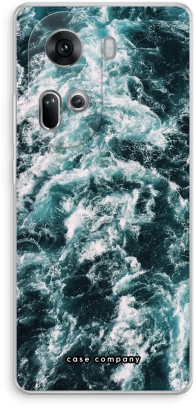 Case Company® - Hoesje geschikt voor Oppo Reno 11 hoesje - Zee golf - Soft Cover Telefoonhoesje - Bescherming aan alle Kanten en Schermrand