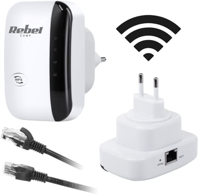 Rebel Comp - Wi-Fi Signaalversterker - 300 Mb/s - LAN