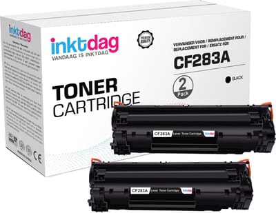 Inktdag Toner Cartridge Geschikt voor HP 83A / CF283A / CF-283A | Geschikt voor HP Laserjet Pro MFP M120 M125 M125a M125nw M125rnw M126a M126nw M127fn M127fp M127fw M128fn M128fp M128fw M201 M201dw M201n M225 M225dn M225dw