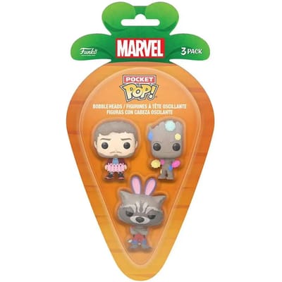 Verzamelaarsbeeldje Funko Marvel Pocket POP! Vinyl GOTG (x3)