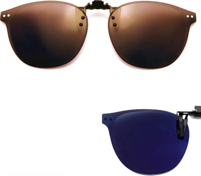 SnelShoppen - Gepolariseerde Zonnebrilclip voor Heren en Dames - Opklapbare, Ultralichte Overzetzonnebril - 100% UV-bescherming - Ideaal voor Buitenac