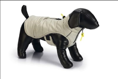 Beeztees Bobby - Hondenjas - Taupe - 62 cm ruglengte - winterjas met heerlijke voering